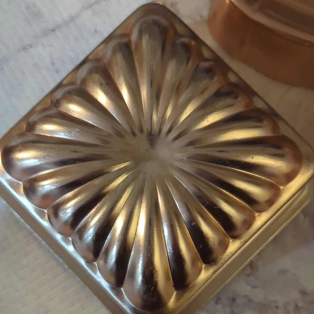 Set of Three Rose Gold Metallic Molds with Nautical Designs